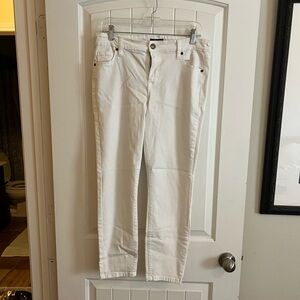 Buffalo David Bitton White Straight Leg Jeans